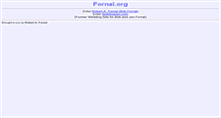 Desktop Screenshot of fornal.org